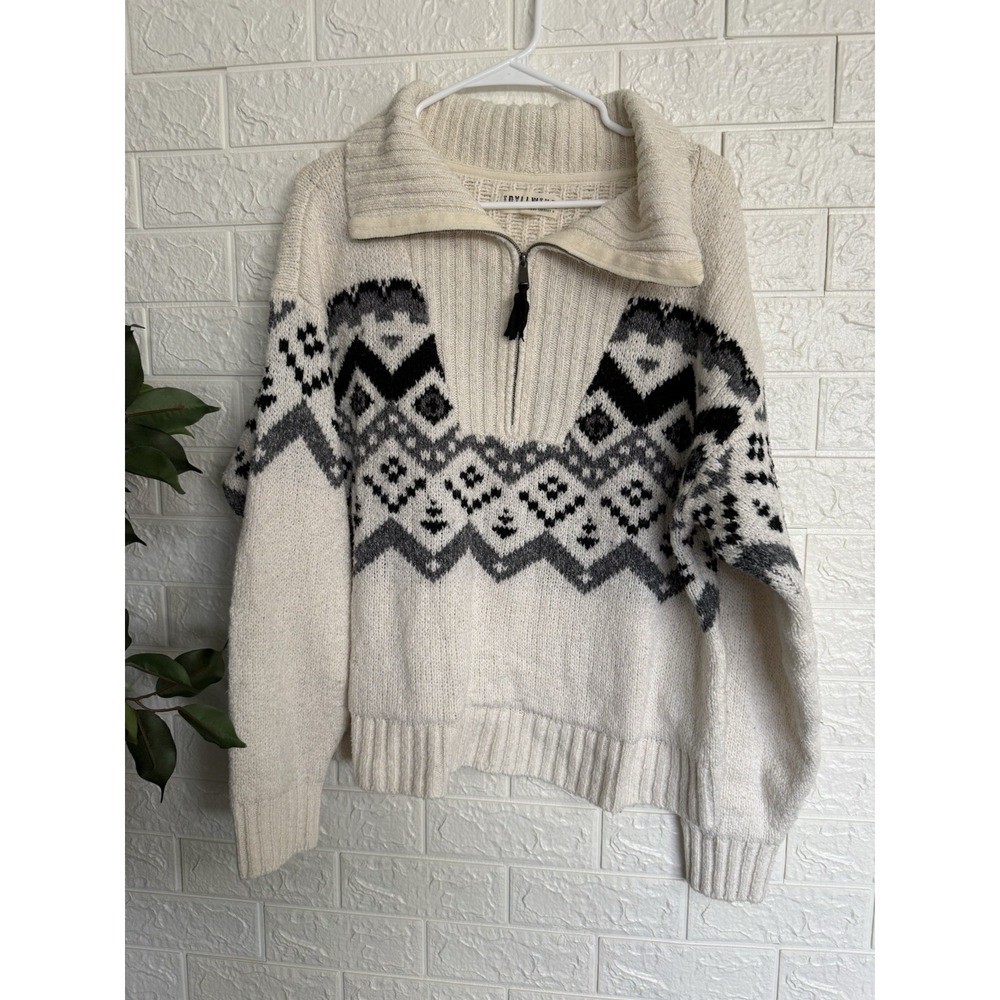Idyllwind Womens Sweater Half Zip Pullover Miranda Lambert XL Oversized
